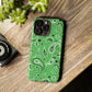 Paisley Pop Phone Case - Green