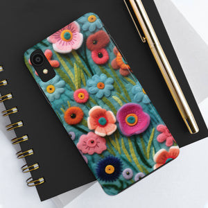 Felt Floral Phone Cases - Design A