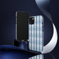 Plaid Perfection Phone Case - Navy and Pink - Design 1