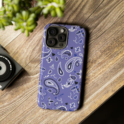 Paisley Pop Phone Case - Blue