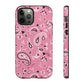 Paisley Pop Phone Case - Pink