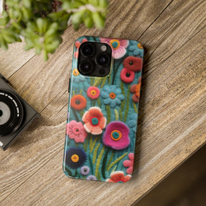 Felt Floral Phone Cases - Design A