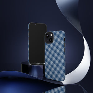 Plaid Perfection Phone Case - Navy - Design B