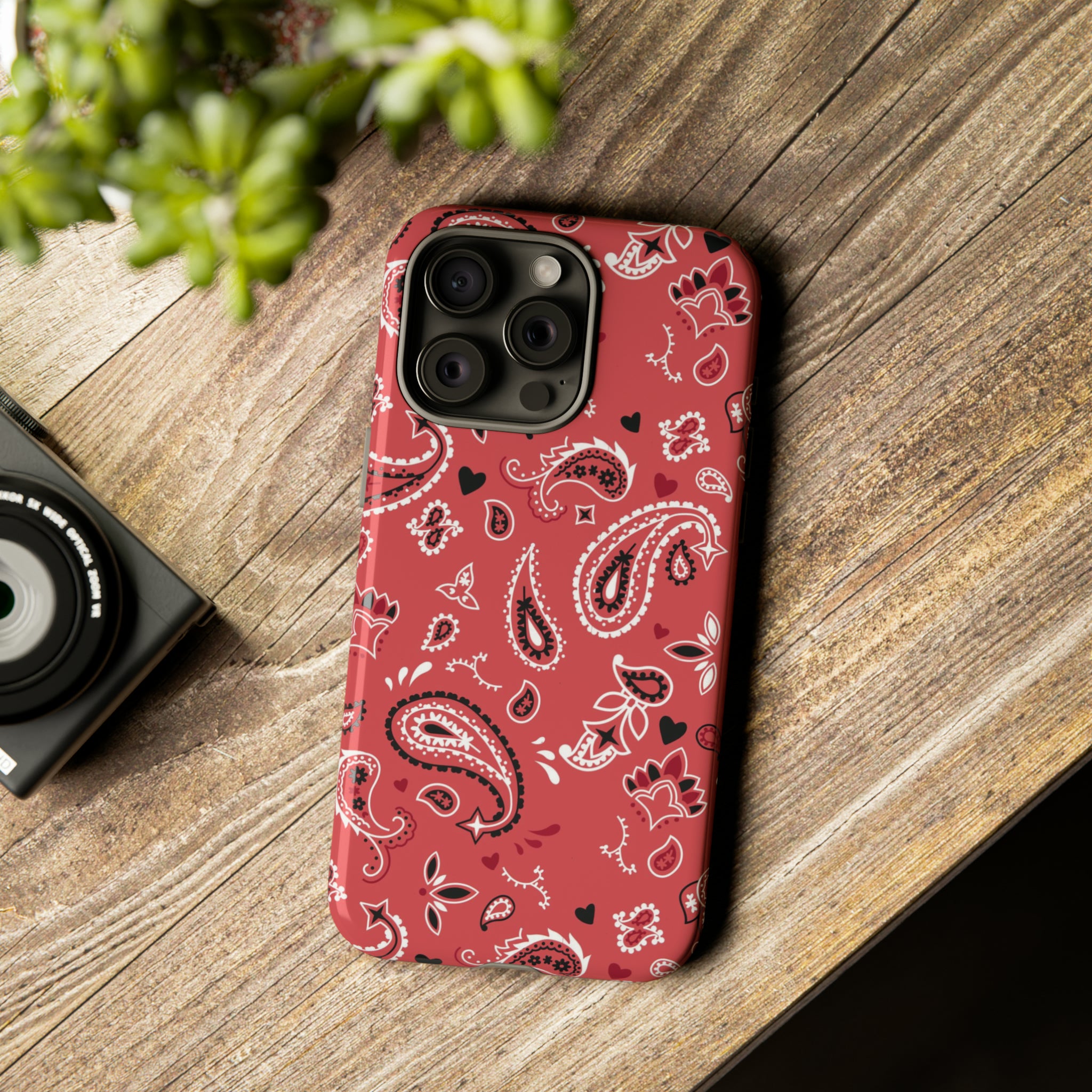 Paisley Pop Phone Case - Red Paisley Pop Phone Case - Red