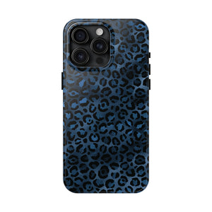 Blue Leopard Tough Phone Cases