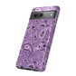 Paisley Pop Phone Case - Purple