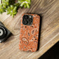 Paisley Pop Phone Case - Orange