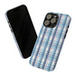 Plaid Perfection Phone Case - Navy and Pink - Design 1