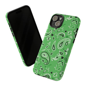 Paisley Pop Phone Case - Green