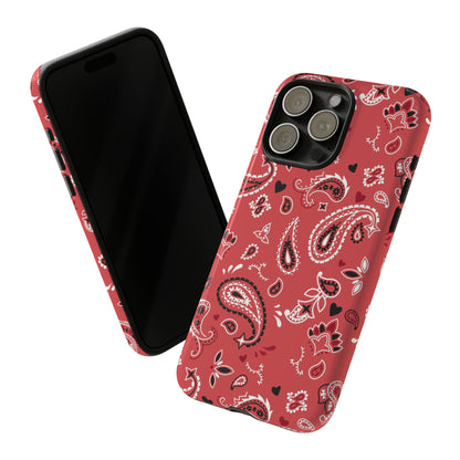 Paisley Pop Phone Case - Red