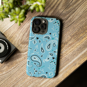 Paisley Pop Phone Case - Teal