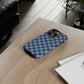 Plaid Perfection Phone Case - Navy - Design B