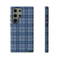 Plaid Perfection Pattern Case - Navy and Pink - Design D