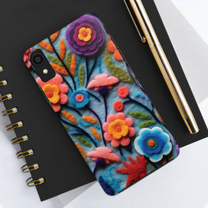 Felt Floral Phone Case - Design B