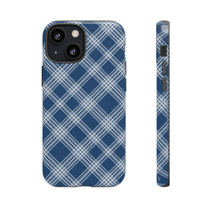 Plaid Perfection Phone Case - Navy - Design 3