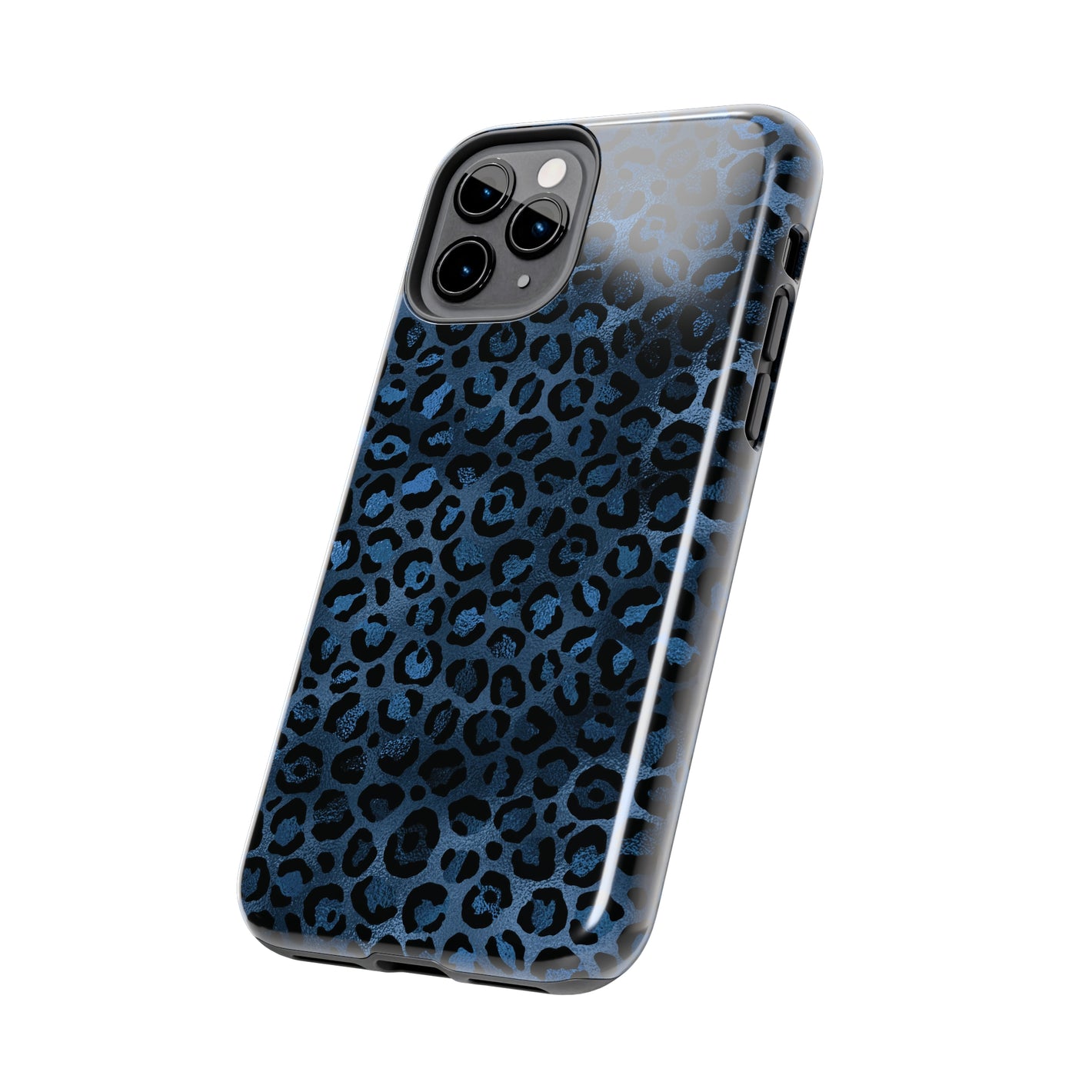 Blue Leopard Tough Phone Cases