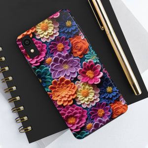 Felt Floral Phone Case - Design D